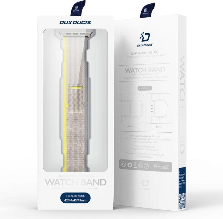 Actual product image Dux Ducis Sports Strap (44 mm, 45 mm, 42 mm, 49 mm, Nylon, Apple Watch Series 4, Apple Watch Series 5, Apple Watch Series 6, Apple Watch Series 7, Apple Watch Series 8, Apple Watch Series 9, Apple Watch SE, Apple Watch Ultra 2, Apple Watch Ultra, Apple Watch Series 2, Apple Watch Series 3, Apple Watch Series 1)
