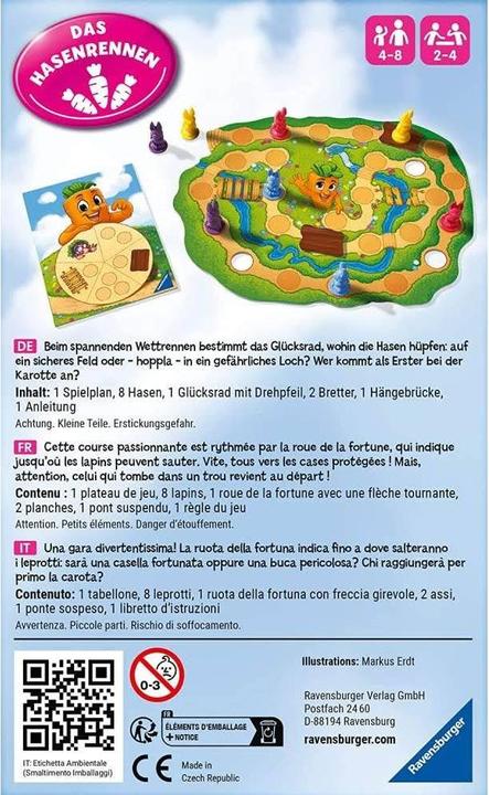 Image du produit Ravensburger Croque-Carotte, course de lapins (Allemand)