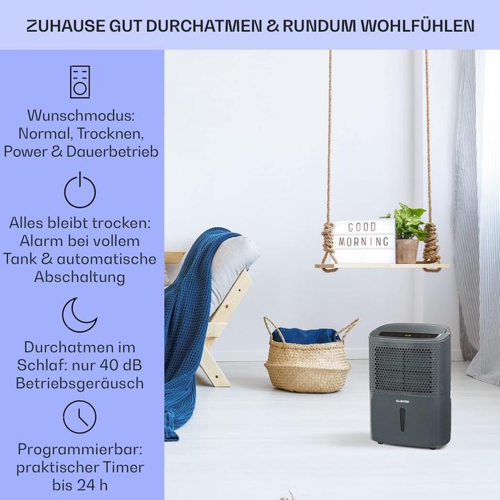 Produktbild Klarstein Luftentfeuchter & Luftreiniger (20 m², 10 l/24h)