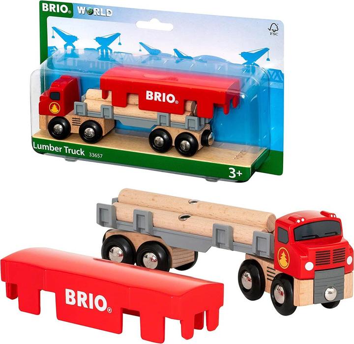 Actual product image Brio Wood transporter with magnetic charge