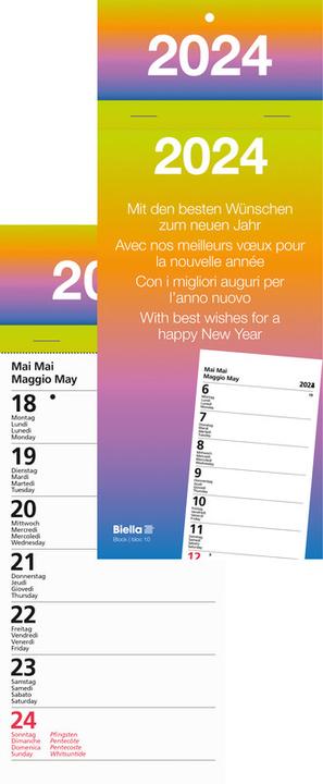 Produktbild Biella Abreisskalender Woche (10.5 x 21 cm, Englisch, Italienisch, Französisch, Deutsch)