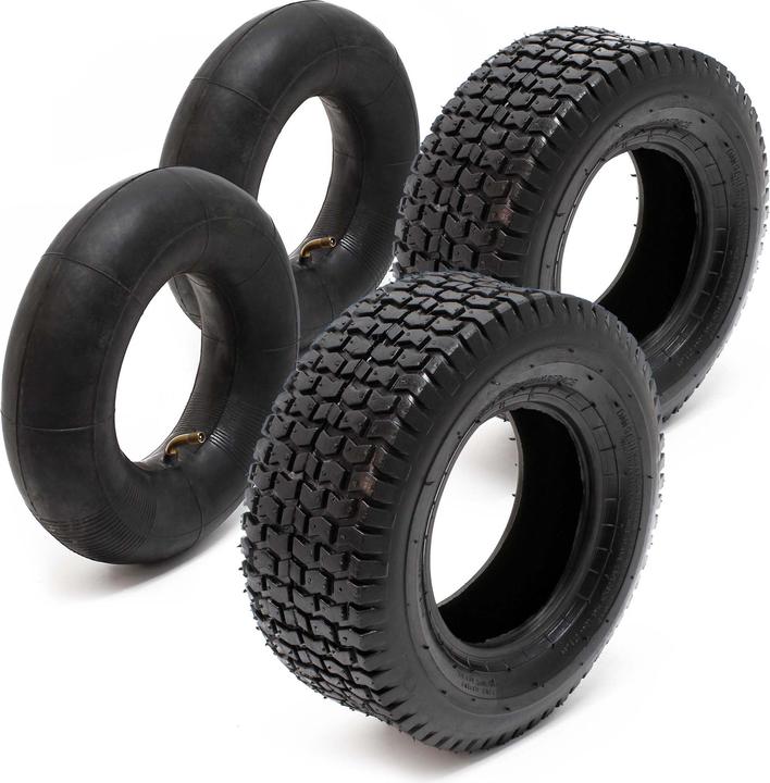 Actual product image Wiltec 2x tyre casing with 2x inner tube (Lawn tractor, Tractor accessories)