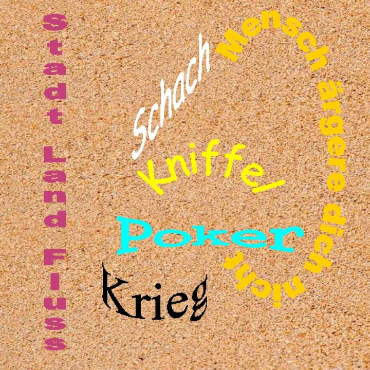 Actual product image Stadt - Land - Fluss, Schach, Poker, Kniffel, Krieg, Mensch rgere dich nicht (German, N.O. Body, 2016)