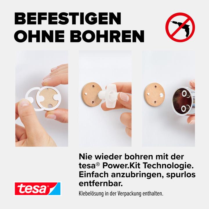 Produktbild tesa SPAA Duschabzieher inkl. Klebelösung ohne Bohren
