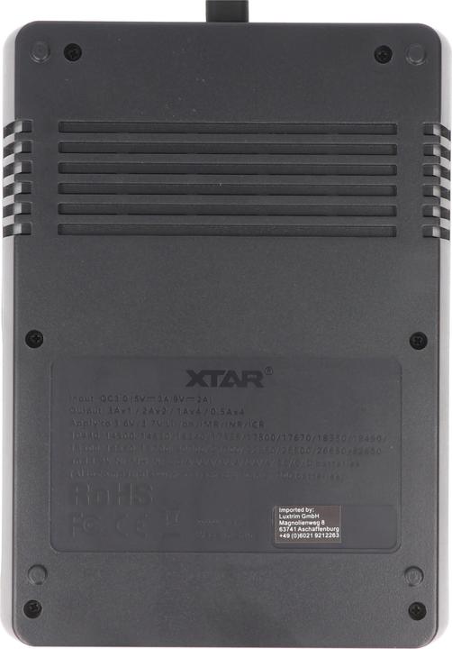 Actual product image Xtar VC4SL (1 pcs., 14500, 16340, 18500, 18650, 21700, 26650, AAA, AA, Rechargeable battery)