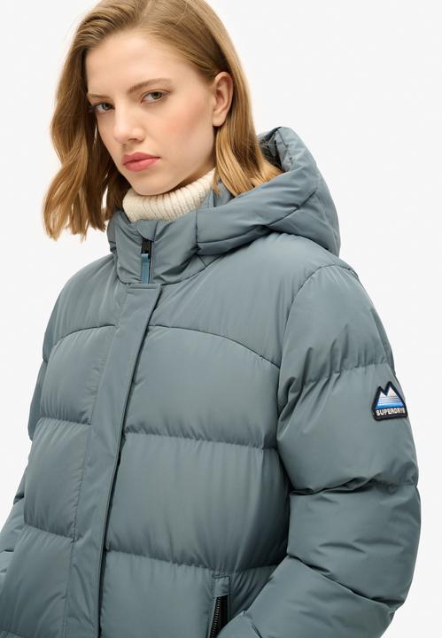 Actual product image Superdry HOODED SPORTS PUFFER MID JKT Dames Jas - Maat S (10)