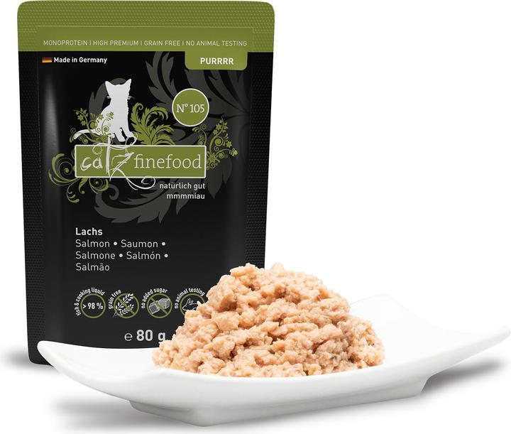 Produktbild Catz Finefood Purrrr No.105 Lachs (Adult, 1 Stk., 80 g)