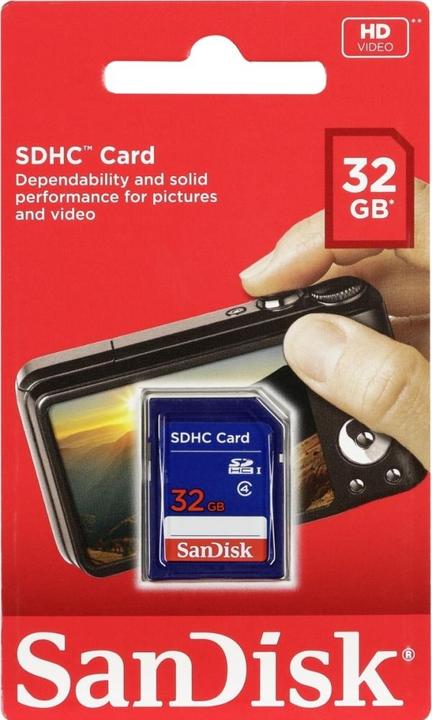 Image du produit SanDisk Standard Memory Card (32 Go, SD, SDHC, U1, UHS-I)