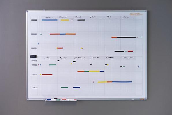 Produktbild eurokraft basic Jahresplaner, neutral (1200 x 900 mm)