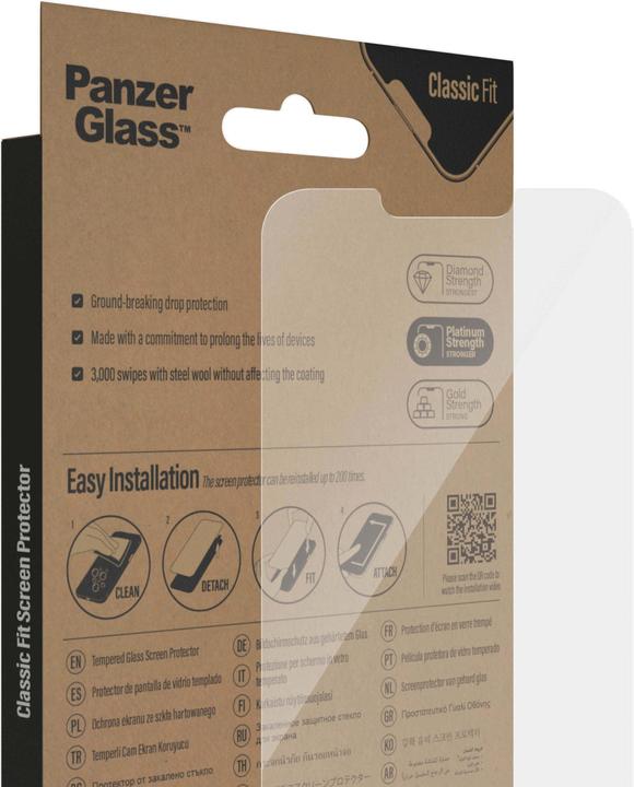Actual product image PanzerGlass Classic Fit (1 Piece, Apple iPhone 13 Pro Max, Apple iPhone 14 Plus)