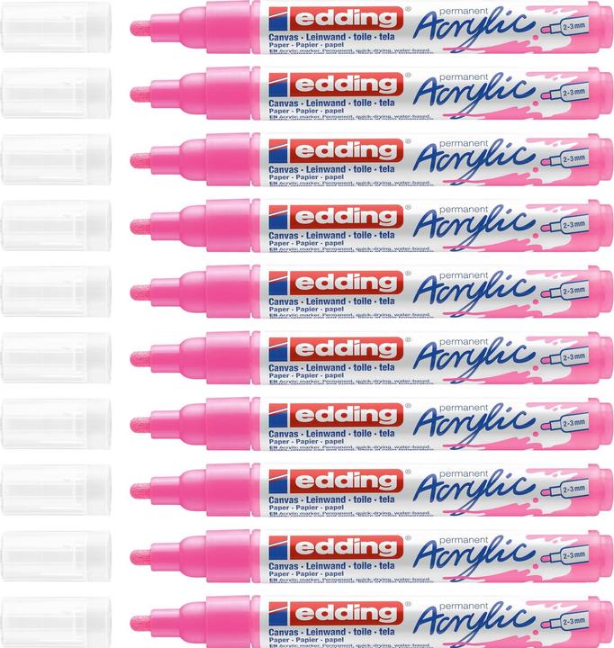 Produktbild Edding Acrylmarker 5100 Medium (Neonpink, 3 mm, 1 x)