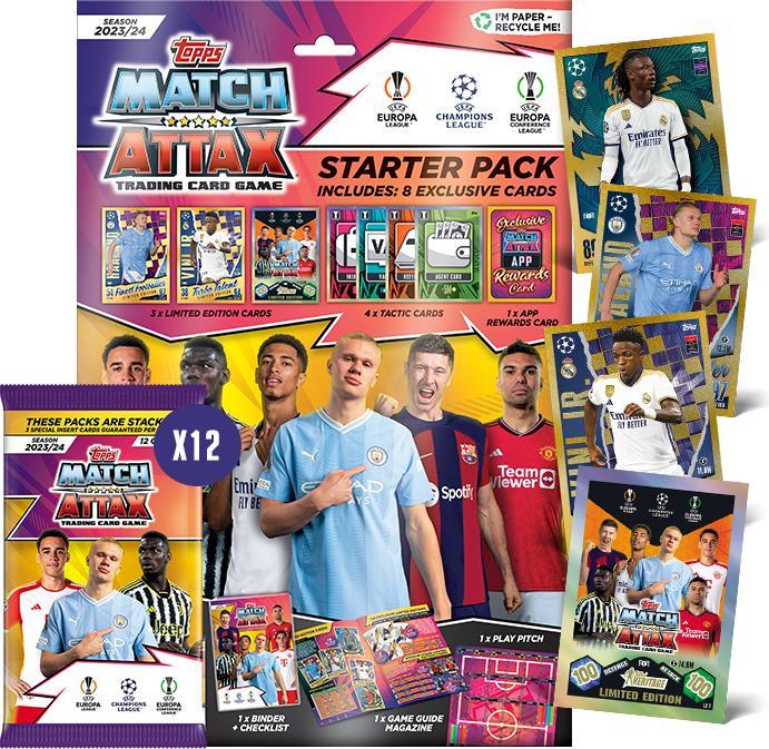 Actual product image Topps Match Attax UCL 23/24 Starter Pack