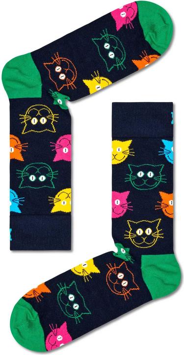 Immagine prodotto Happy Socks Set regalo gatto misto (confezione da 3, 36 - 40)