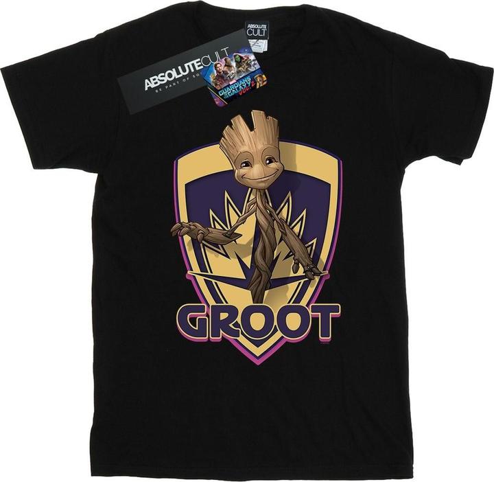 Actual product image Mens Guardians Of The Galaxy Groot Badge T-Shirt (S)
