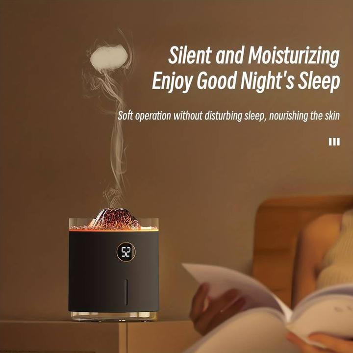 Immagine prodotto PhoneLook Vulkan Flame Aroma Diffusor mit Digitalanzeige & LED Flamme (350 ml)