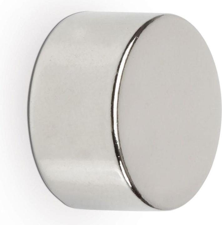 Actual product image Maul Neodymium disc magnet, 15 mm, adhesive force: 8 kg, silver (4 x)