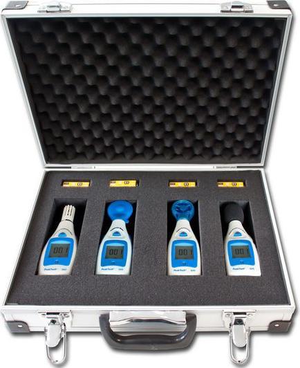 Peaktech 8103 Kit d'instruments de mesure de l'environnement 5 pièces (Mallette d'instruments de mesure)