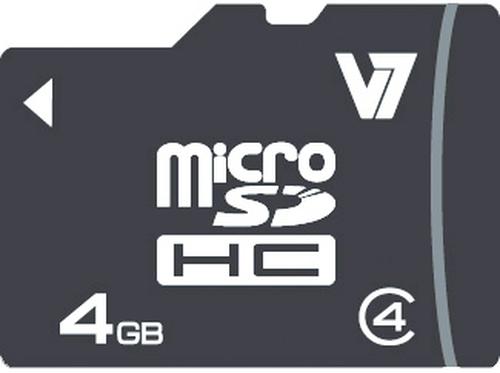 Produktbild V7 Micro SDHC Class 4 und Adapter (4 GB, SDHC)