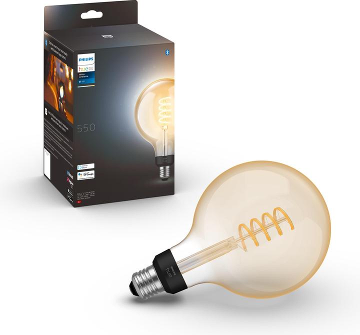 Productafbeelding Philips Hue E27 Enkelvoudige verpakking Giant Globe (E27, 7 W, 550 lm, 1 x, G)