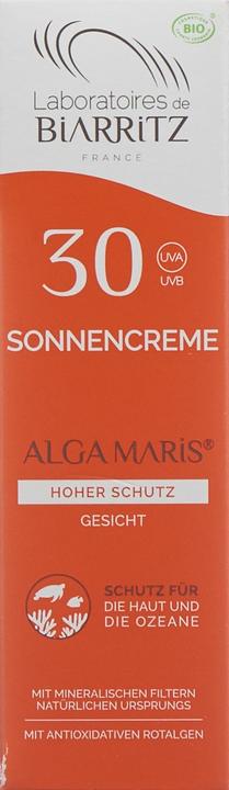 Produktbild Laboratoires de Biarritz Alga Maris Bio Sonnencreme (Sonnencreme Gesicht, SPF 30, 50 ml, 81 g)