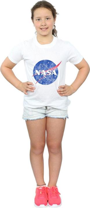 Immagine prodotto Nasa Classic Insignia Logo Distressed Maglietta Ragazze (116)