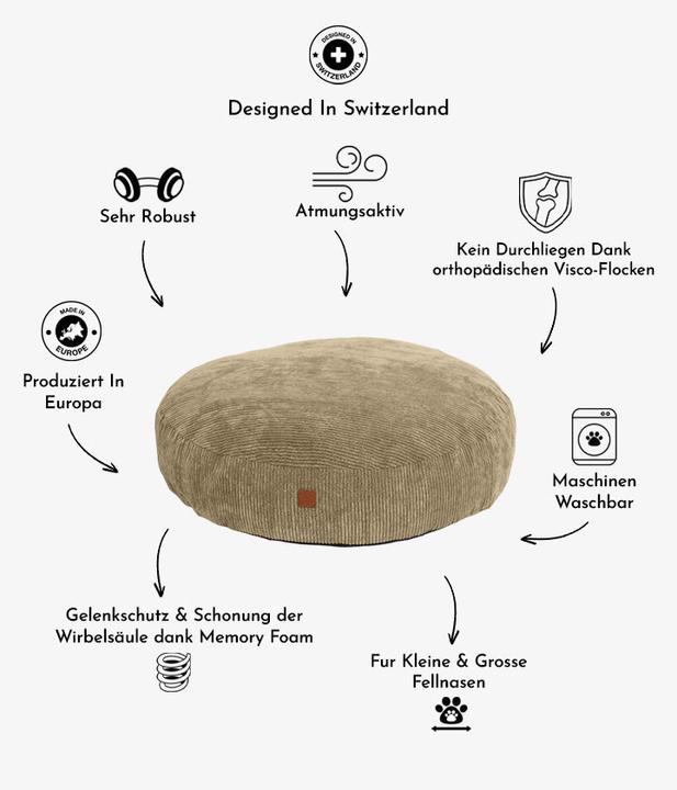 Produktbild Pet & Co. Hunde-Kissen Roi Sand M (Hund)