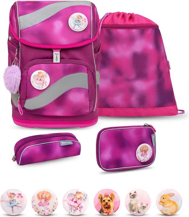 Actual product image Belmil SMARTY school rucksack 5-piece set Shiny (20 l)
