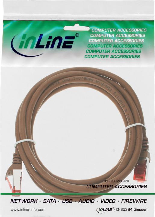 Produktbild InLine Patchkabel (S/FTP, CAT6, 0.50 m)