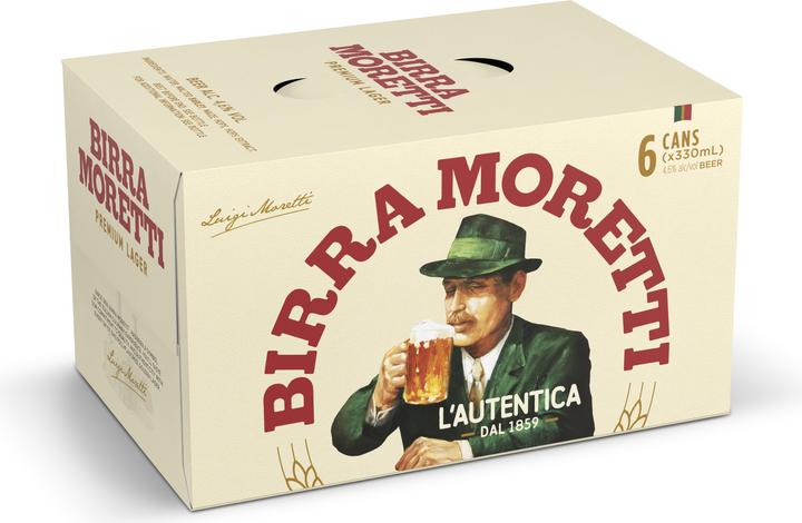 Image du produit Birra Moretti L'Autentica (6 x 33 cl)