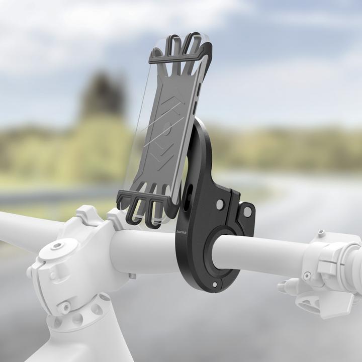 Produktbild Hama Handyhalterung für E-Bike, schnelle Anbringung, Silikon, drehbar, universal