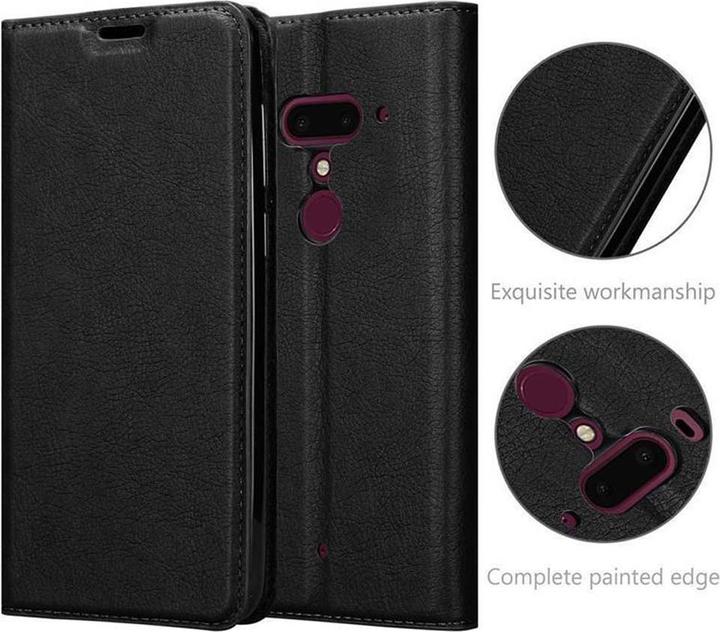 Actual product image Cadorabo Book Invisible Magnet Cover (HTC U12+)