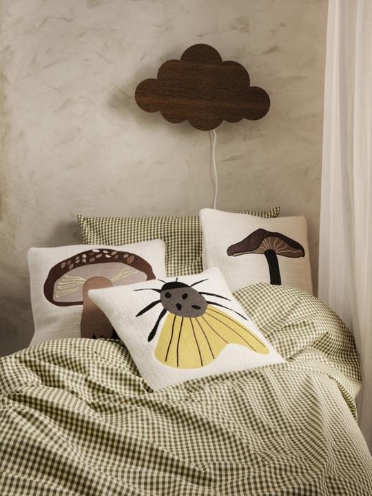 Image du produit Ferm Living Parure de lit, 100x140 et 40x45 cm, citron/olive