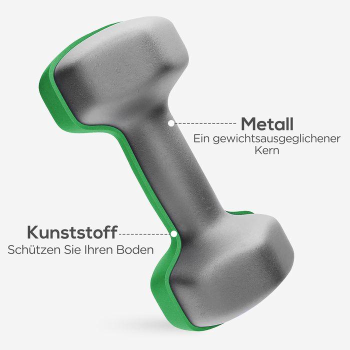 Image du produit Swisshandel24 Hanteln 6 Kurzhanteln mit Hantelständer, 2 x 1kg, 2 x 3kg, 2 x 5kg für Fitness (2 x 5 kg, 2 x 1 kg, 2 x 3 kg)