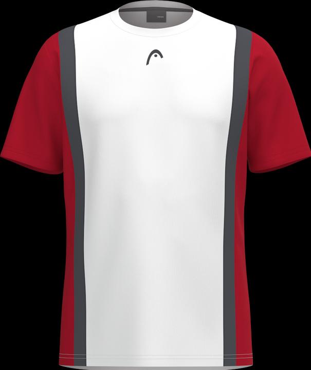 Head Club 25 Tech T-Shirt Herren Rot/Weiss
