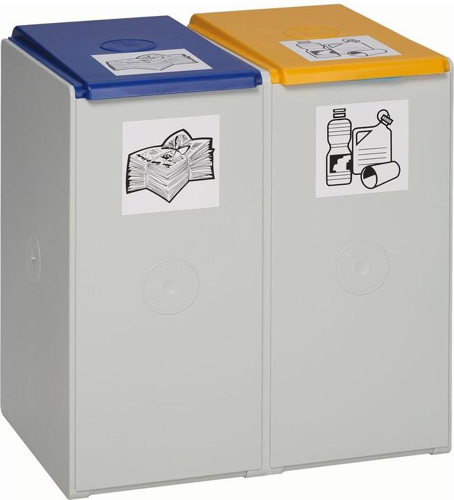 Actual product image VAR Plastic container 40 litre 2 compartments without lid (40 l)