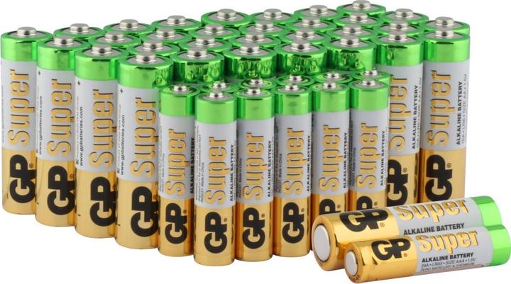 GP Batteries Battery AAA Micro Alkaline Super, 12 pieces, AA Mignon, 32 pieces (12 pcs., AAA, AA)