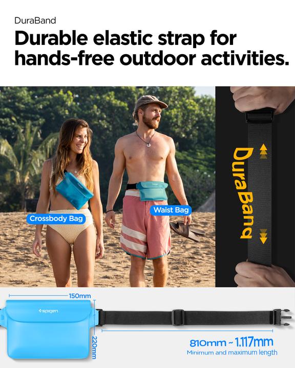 Produktbild Spigen Aqua Shield Waterproof Waist Bag A620 2 Pack, sea blue AMP06020