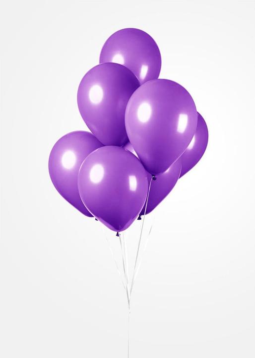 Actual product image Globos Balloons Purple 30cm, 10pcs.