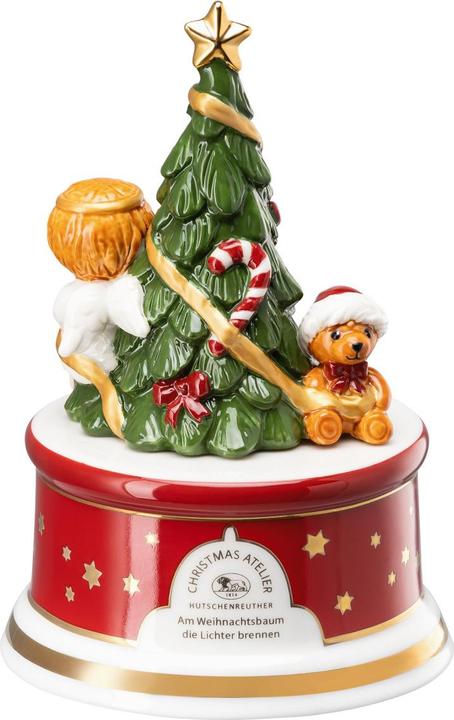 Produktbild Hutschenreuther Spieluhr Weihnachtslieder Am Weihnachtsbaum die Lichter brennen klein D.9cm