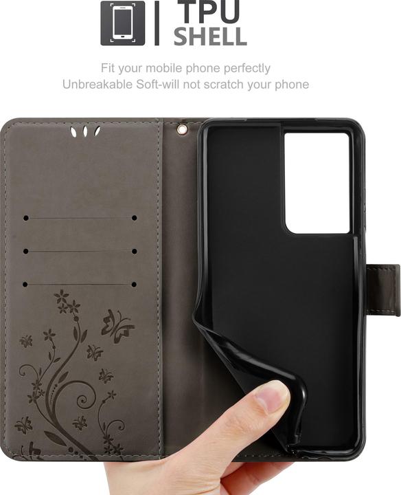 Image du produit Cadorabo Pochette Flower Book (Samsung Galaxy S21 Ultra)