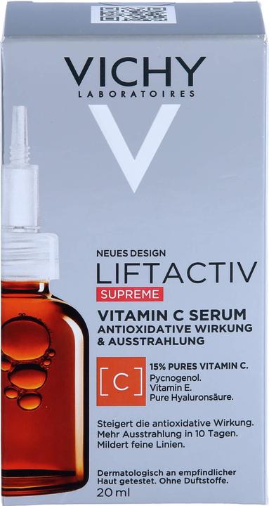 Image du produit Vichy Liftactiv Supreme Vitamin C droht Sérum à 15% de vitamine C pure, 20 ml (20 ml, Crème 24h)