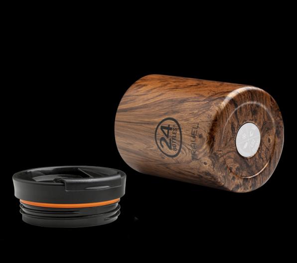 Actual product image 24 Bottles Thermo mug Travel Tumbler 0.35 l Sequoia Wood