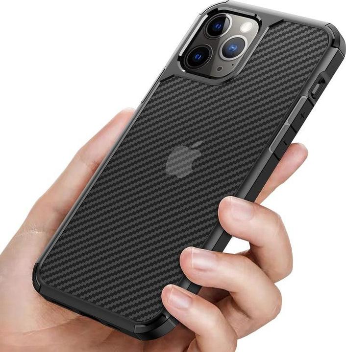 Produktbild Crong Hybrid Carbon - iPhone 12 Mini Case black (Apple iPhone 12 mini)