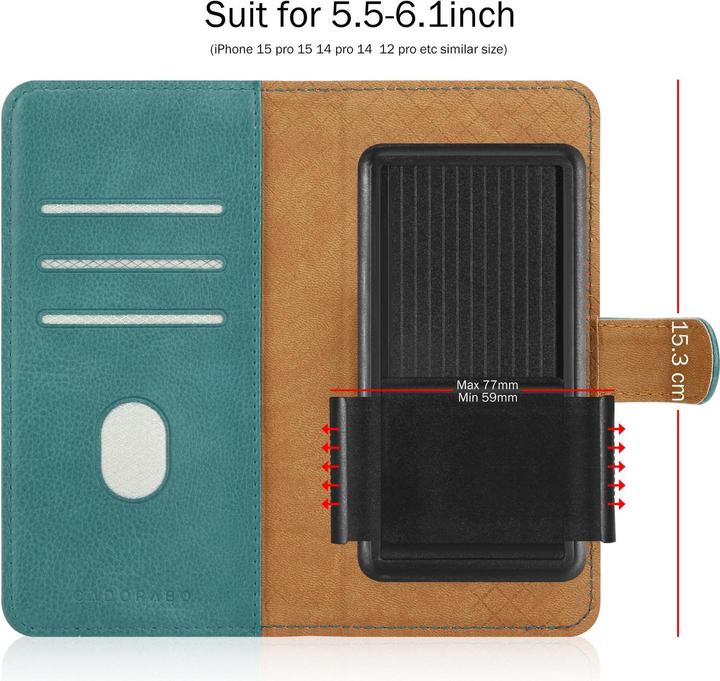 Actual product image Cadorabo Case for Asus ZenFone LIVE / 3 GO Book Cover (Asus Zenfone 3 Go, Asus Zenfone Live)