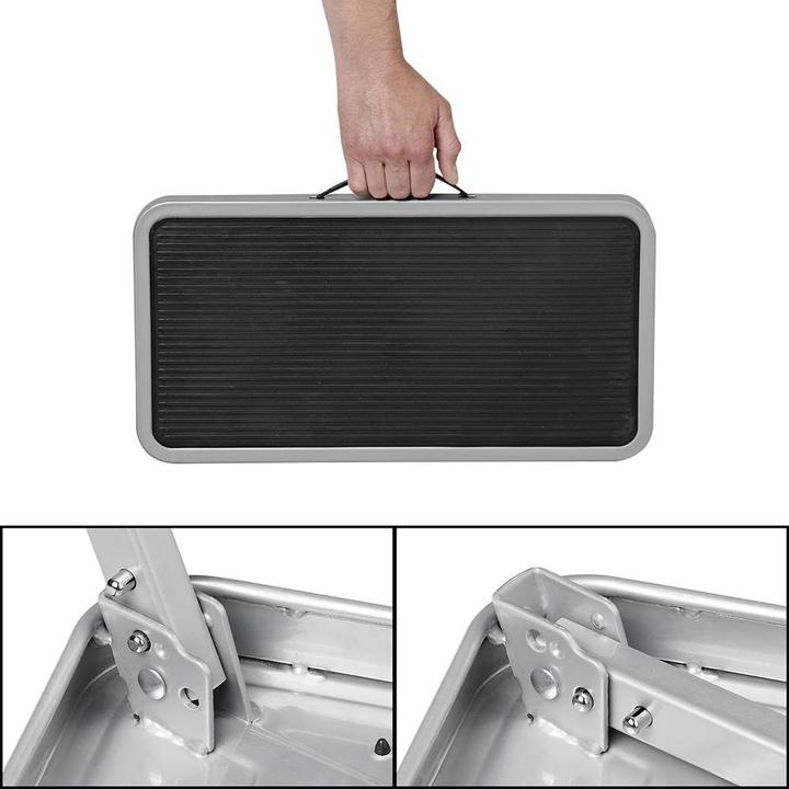 Image du produit ProPlus Einzeltrittstufe klappbar für Werkstatt, Haushalt, Wohnwagen oder Wohnmobil (Escabeau, 50 cm)