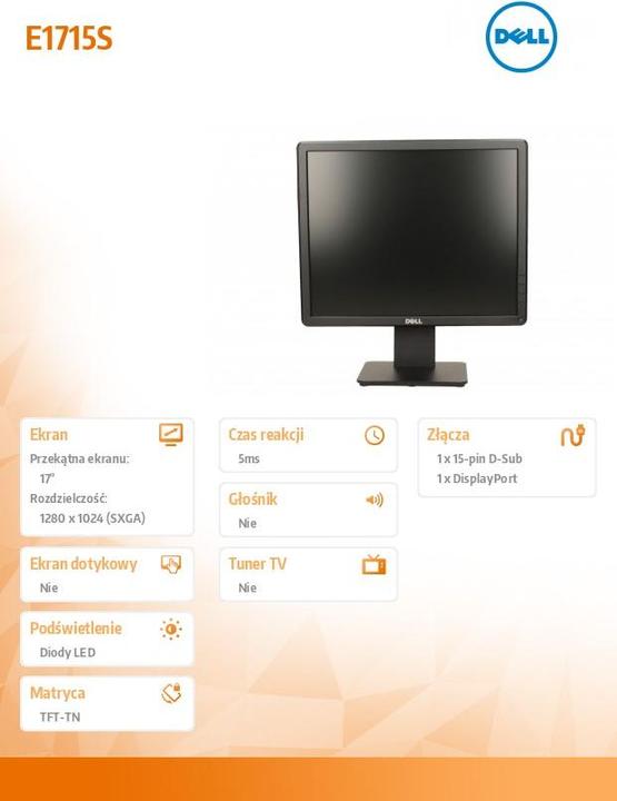 Produktbild Dell E1715s (1280 x 1024 Pixel, 17")