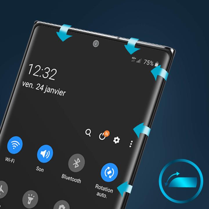 Produktbild Avizar Displayschutzfolie, Case friendly Schutz (1 Stück, Samsung Galaxy Note 20 Ultra)