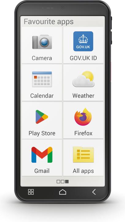Actual product image Emporia Smart 6 Lite (128 GB, Black, 5.58", Single SIM, 50 Mpx, 4G)