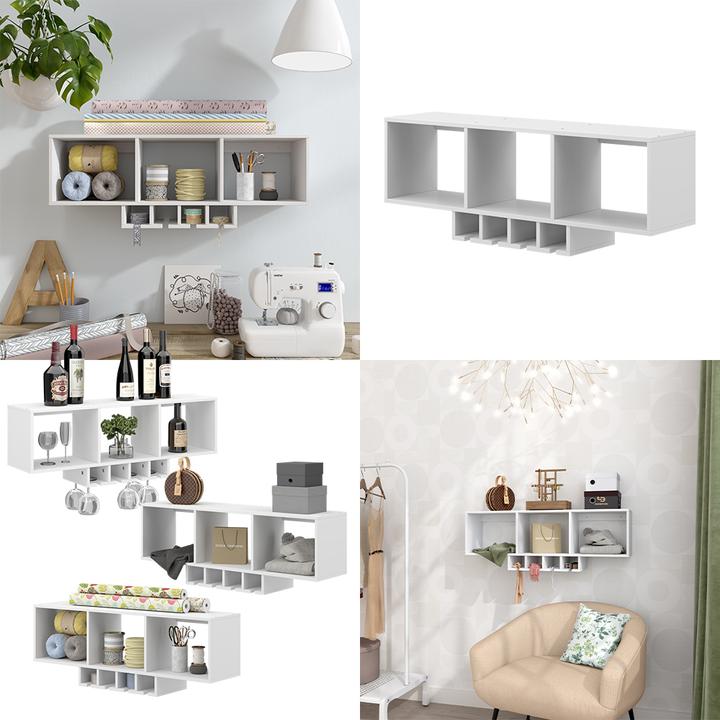 Immagine prodotto Vicco Weinglasregal Vin, Weiss, mit Glashalter