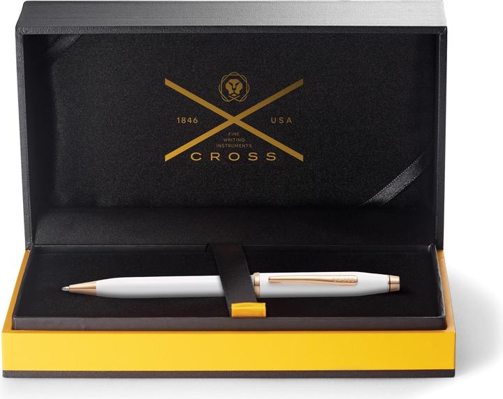 Actual product image Cross CENTURY ballpoint pen (Pink gold, White, 1 x)